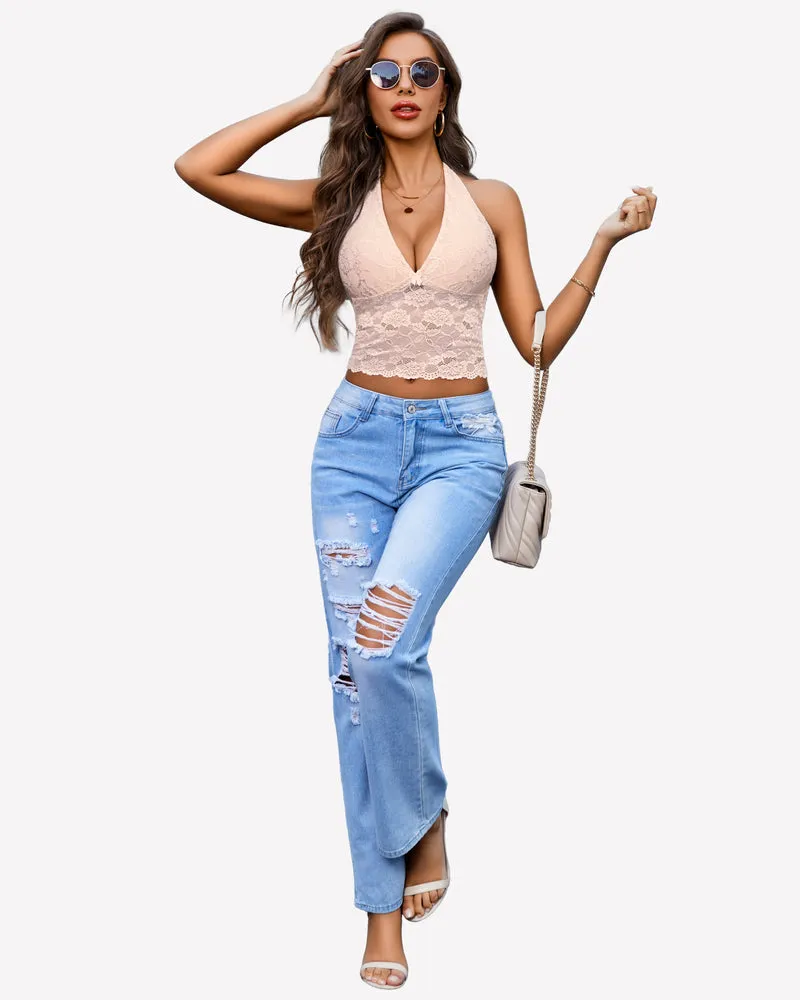 V Neck Halter Top Tank Tops sold by Avid Love product image thumbnail 3