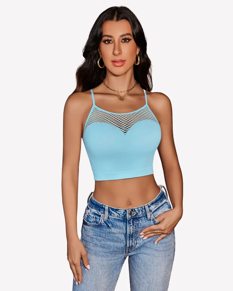 Fishnet Crop Tops Y2k Bralette sold by Avid Love product image thumbnail 5