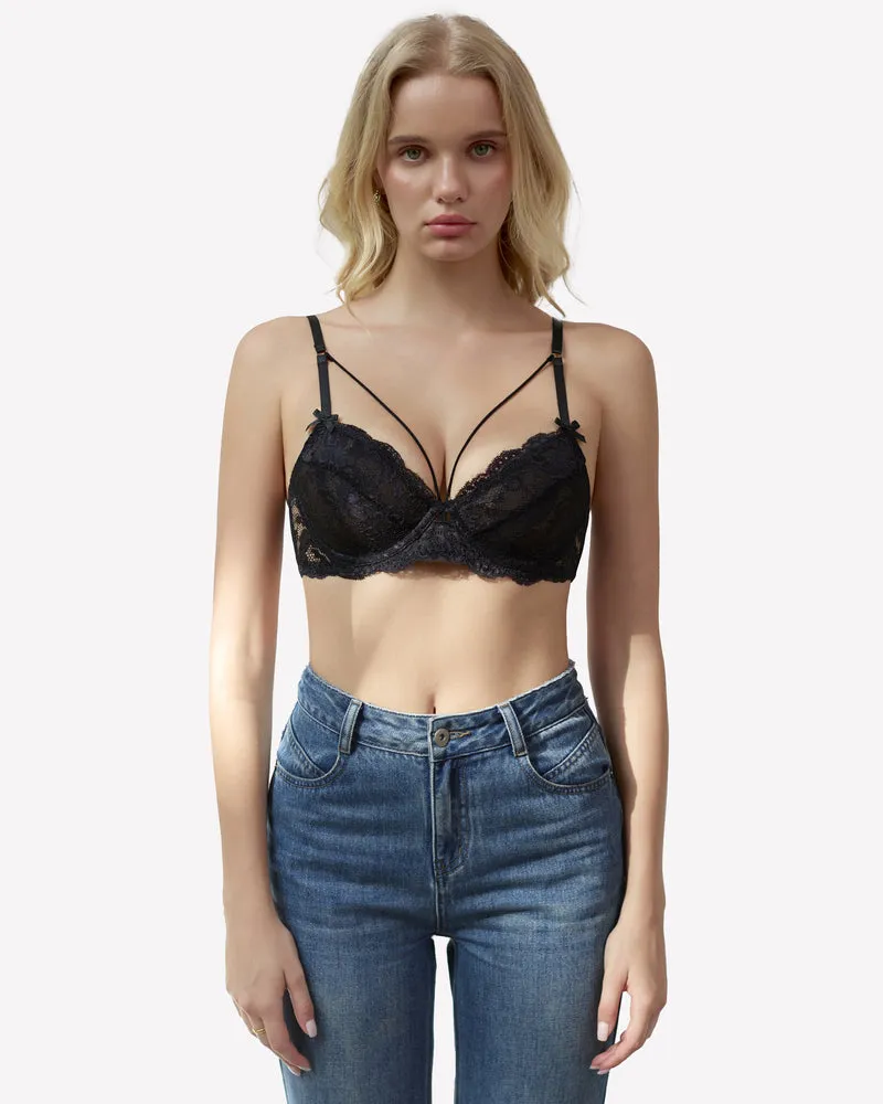 Lace Unlined Strappy Bras sold by Avid Love product image thumbnail 2