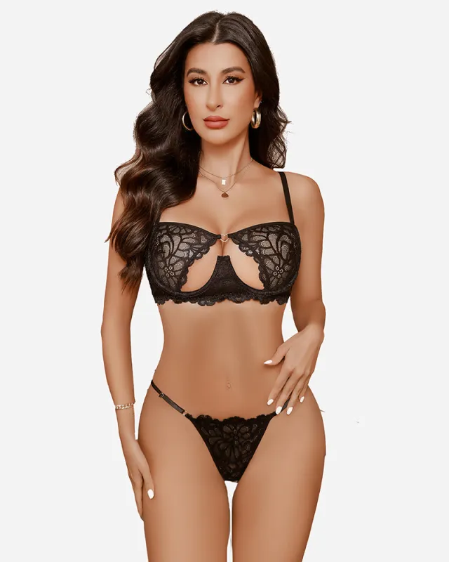 Push Up Half Cup Bra Sets made by Avid Love