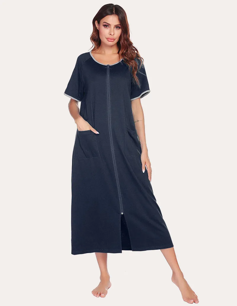 Ekouaer Short Sleeve Full Length Loungewear with Pockets (US Only) sold by Avid Love product image thumbnail 5