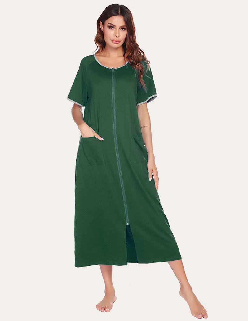 Ekouaer Short Sleeve Full Length Loungewear with Pockets (US Only) sold by Avid Love product image thumbnail 2