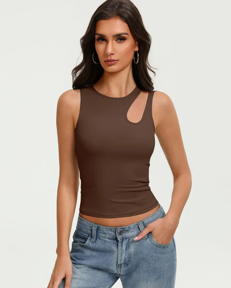 Hollow Out Crop Tank Top Y2K Fitted Going Out Concert Top sold by Avid Love product image thumbnail 4