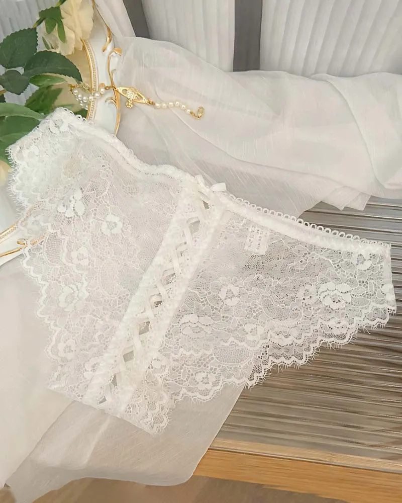 ⚡Flash Sale-Floral Lace Crisscross Panties Lace Up Briefs Lingerie sold by Avid Love product image thumbnail 3