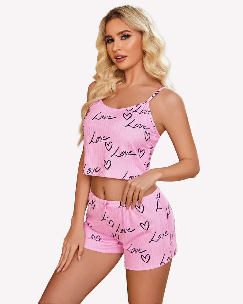 Cami Pajama Sets Ribbed Lounge Set sold by Avid Love product image thumbnail 3