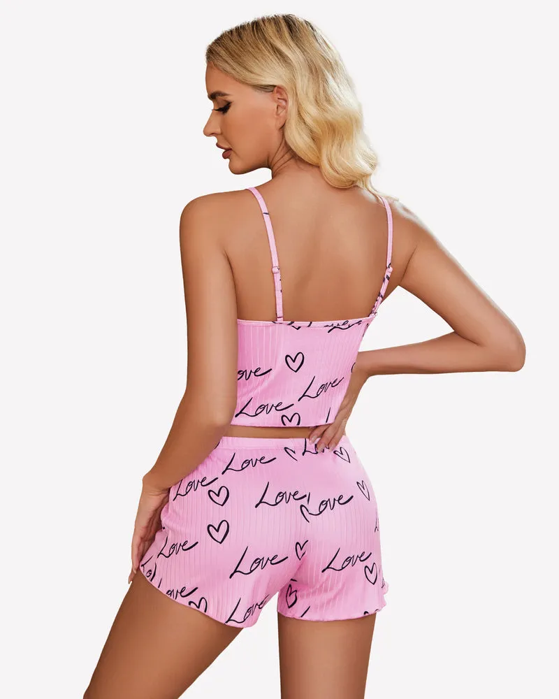 Cami Pajama Sets Ribbed Lounge Set sold by Avid Love product image thumbnail 2