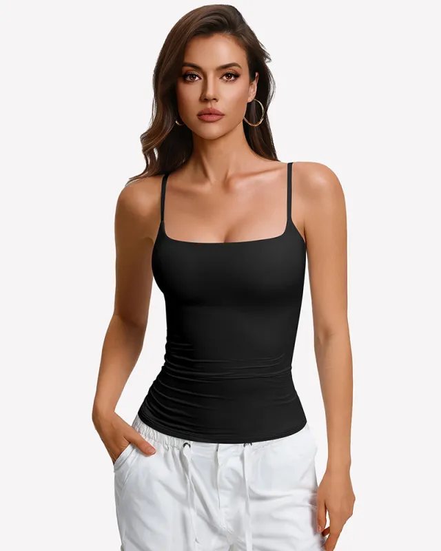 Padded Cami Tank Top with Built-In Bra made by Avid Love