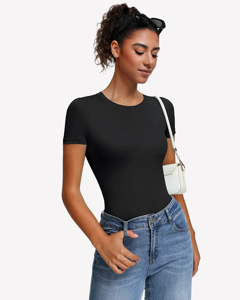 Short Sleeve Snap Bodysuit ¡§C One Piece Leotard Top sold by Avid Love product image thumbnail 2