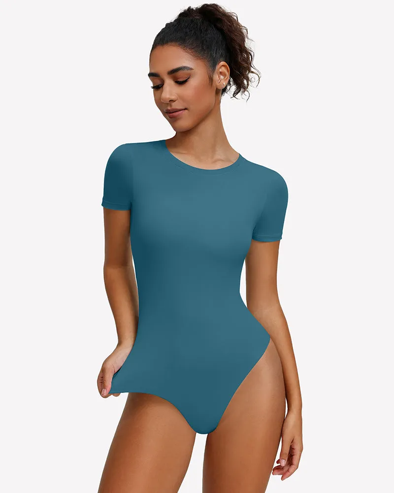 Short Sleeve Snap Bodysuit ¡§C One Piece Leotard Top sold by Avid Love product image thumbnail 5