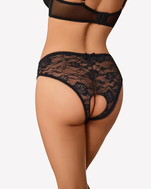 Floral Lace Panties – Hollow Out Boyshort Underwear made by Avid Love