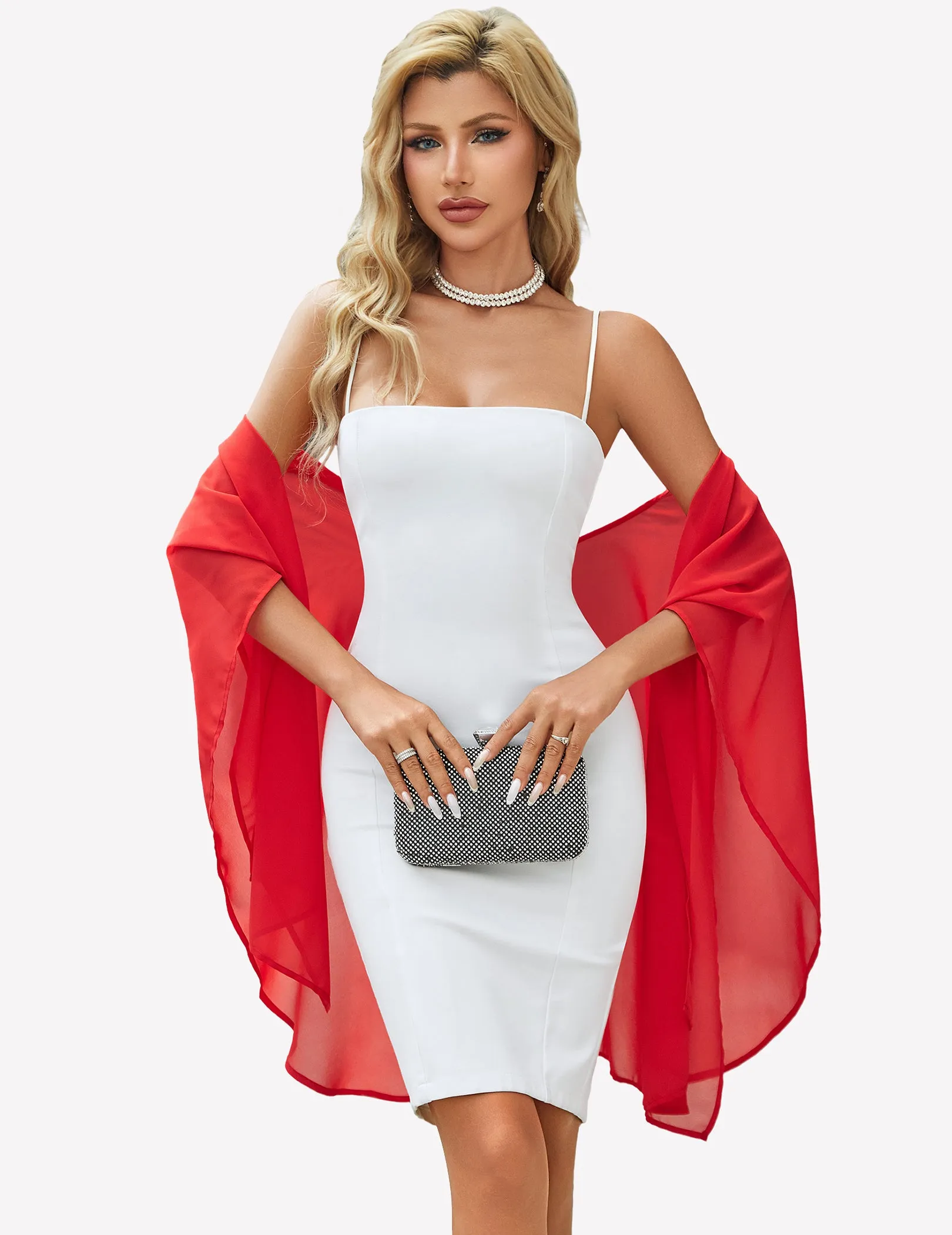 Sheer Chiffon Shawl Wrap ¨C Elegant Scarf Cover Up sold by Avid Love product image thumbnail 4