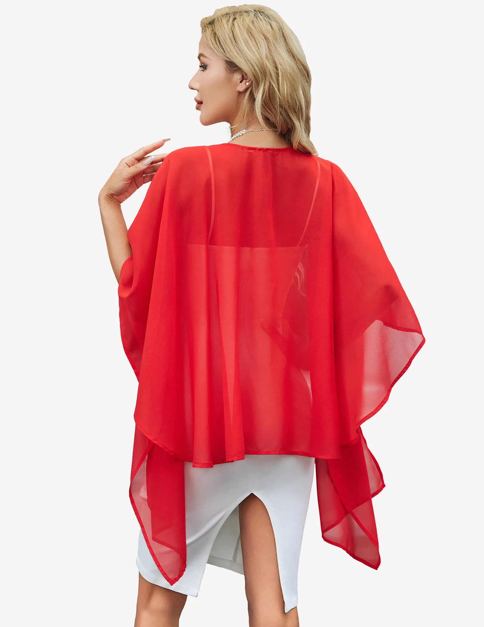 Sheer Chiffon Shawl Wrap ¨C Elegant Scarf Cover Up sold by Avid Love product image thumbnail 5