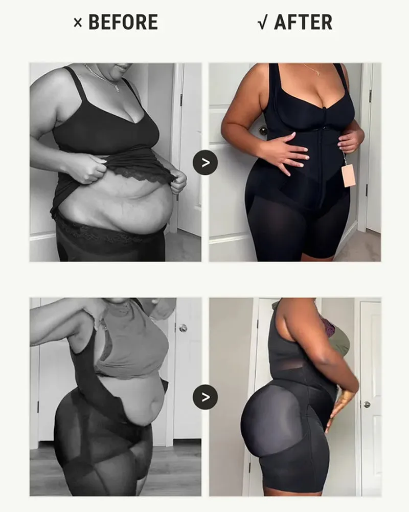 Front Zipper Shapewear Bodysuit - Tummy Control Butt Lift Body Shaper sold by Avid Love product image thumbnail 4