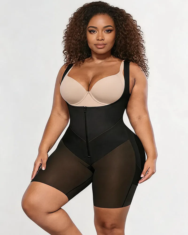 Front Zipper Shapewear Bodysuit - Tummy Control Butt Lift Body Shaper sold by Avid Love