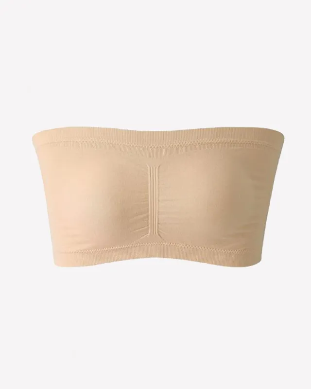 Strapless Bandeau Bra - Wireless Seamless Tube Top Basic Bra made by Avid Love