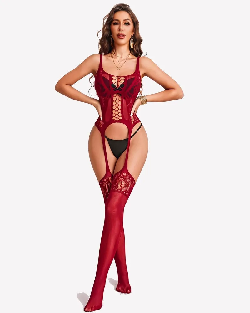 Fishnet Bodysuit Mesh Body Stocking Club Rave Outfit sold by Avid Love product image thumbnail 2