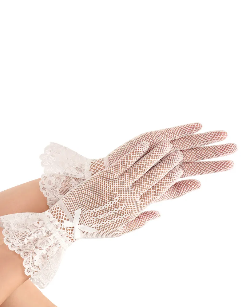 Vintage Lace Mesh Short Gloves sold by Avid Love product image thumbnail 5