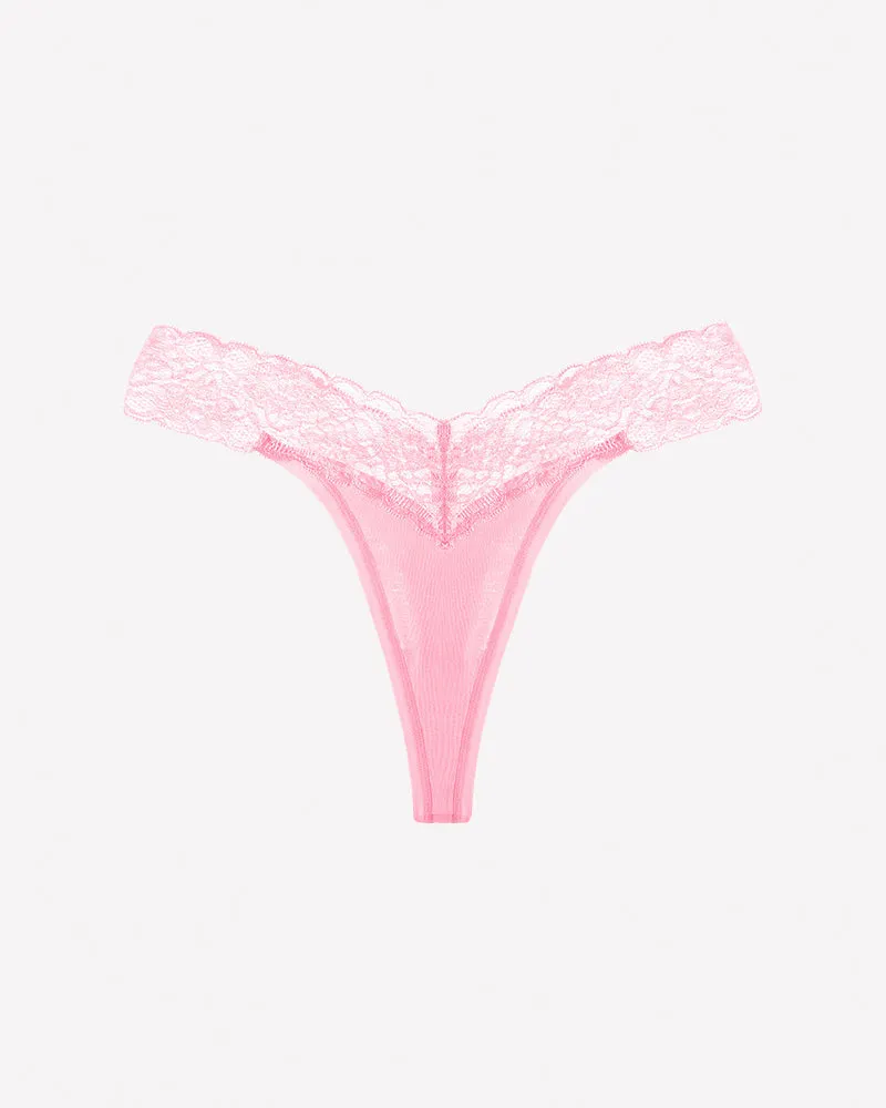 Low Rise V-Shape Floral Lace Underwear-Lace Thong Panties sold by Avid Love product image thumbnail 3