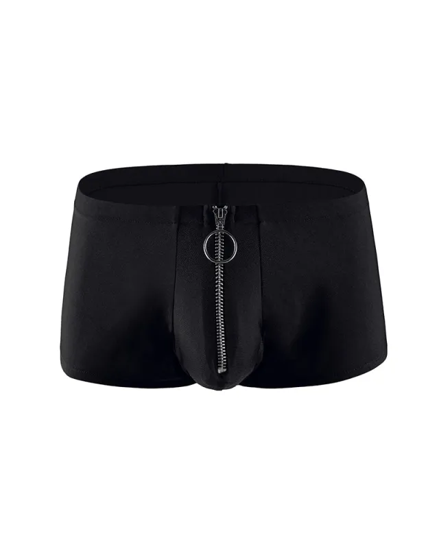 Men's Zip-Front Open Crotch Boxer Shorts made by Avid Love