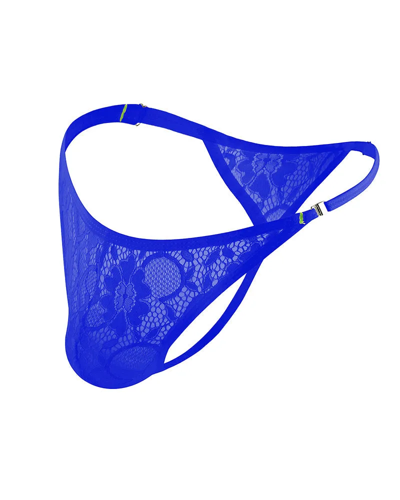 Men's Lace Floral G-String Thong Briefs sold by Avid Love product image thumbnail 4