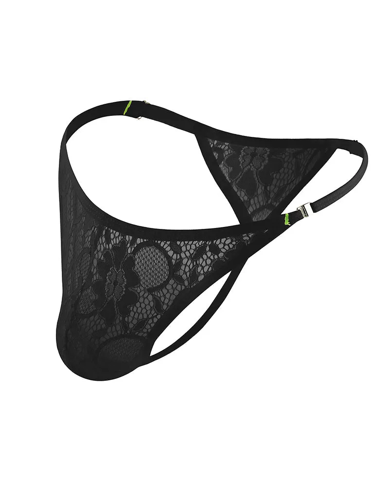 Men's Lace Floral G-String Thong Briefs sold by Avid Love