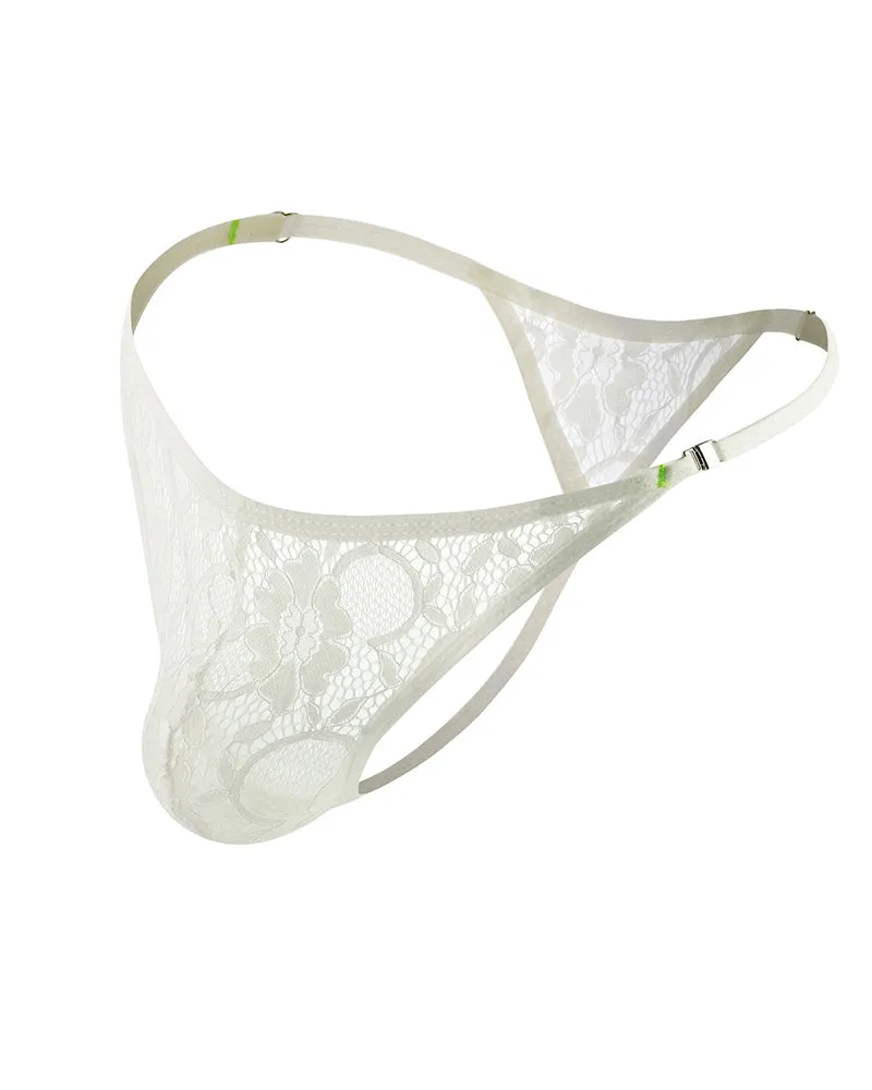 Men's Lace Floral G-String Thong Briefs sold by Avid Love product image thumbnail 2