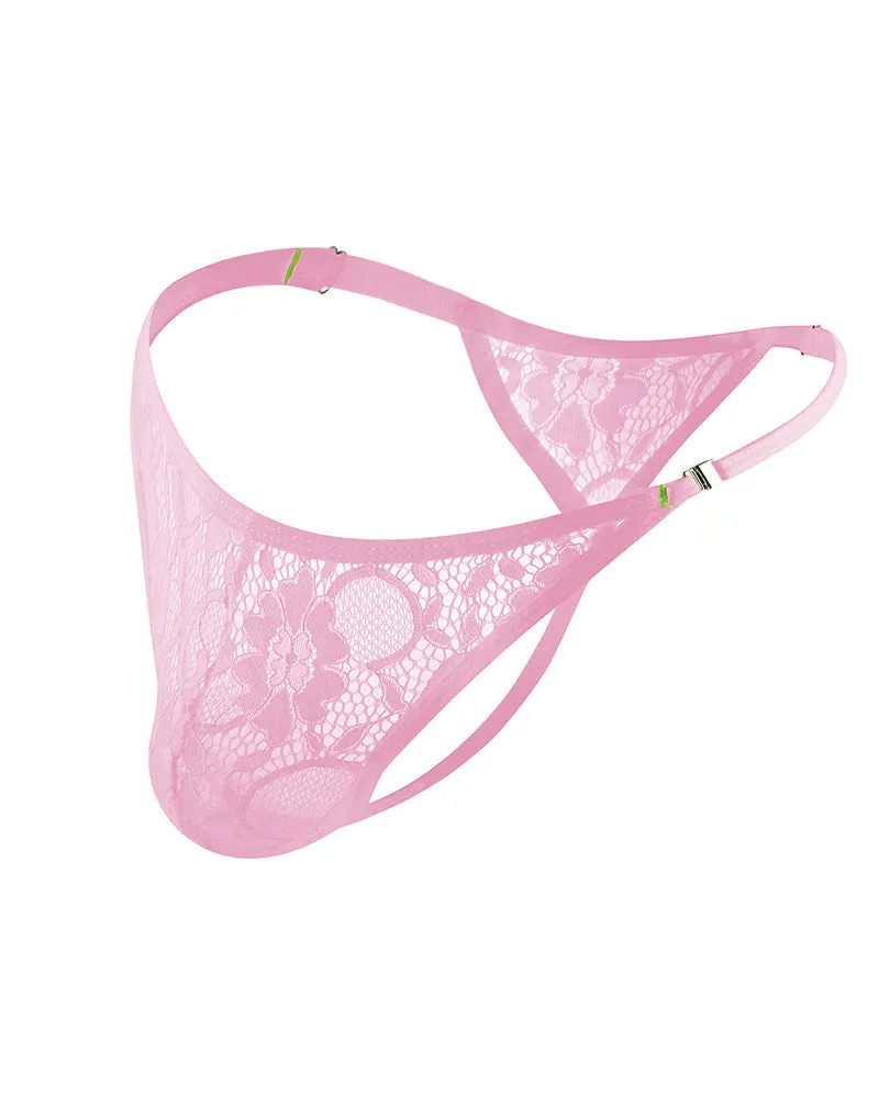 Men's Lace Floral G-String Thong Briefs sold by Avid Love product image thumbnail 3