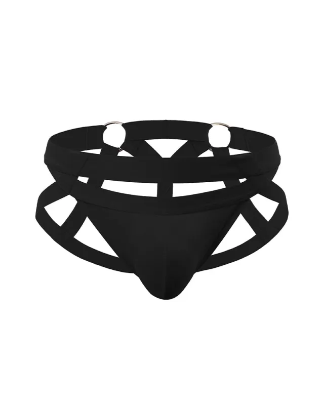 Men's O-Ring Cutout Double Band Briefs made by Avid Love