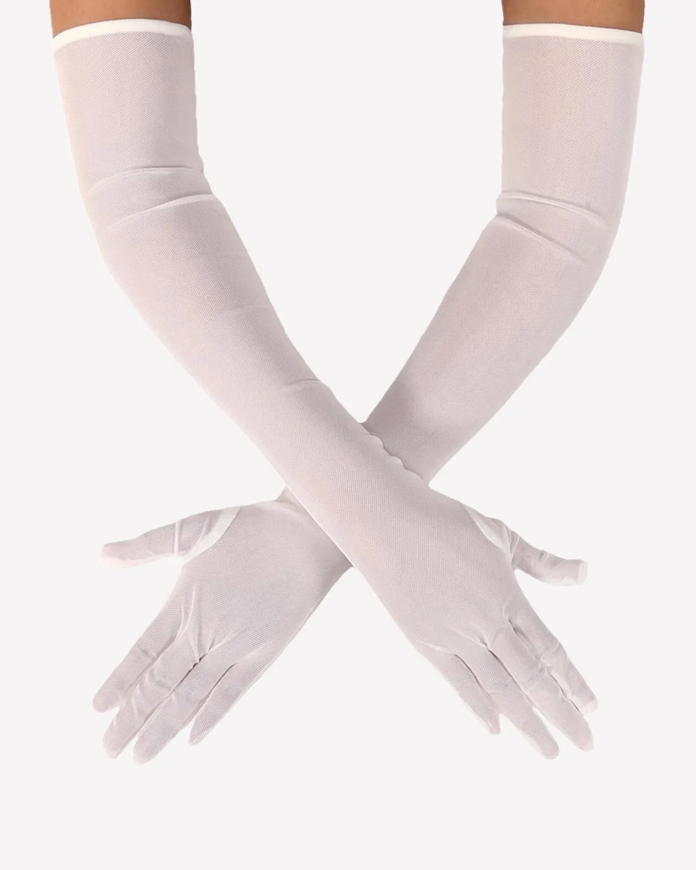 Long Sheer Tulle Mesh Gloves Elbow Length Opera Gloves sold by Avid Love product image thumbnail 4