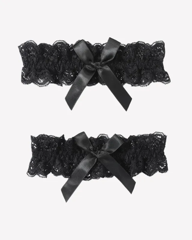 Lace Wedding Garters for Bride 2 Piece Set made by Avid Love