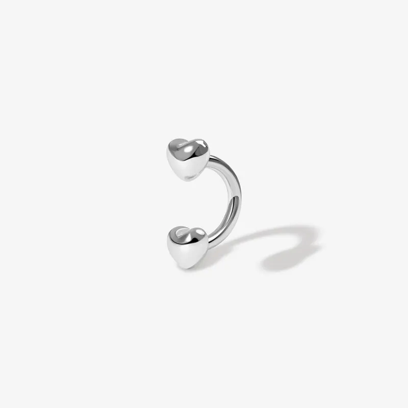 Fabio heart u hoop piercing sold by Adornmonde