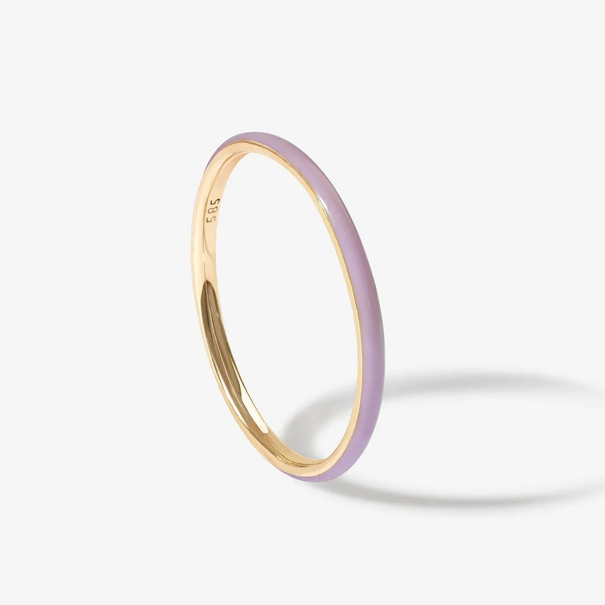 Oburu lavender enamel ring sold by Adornmonde