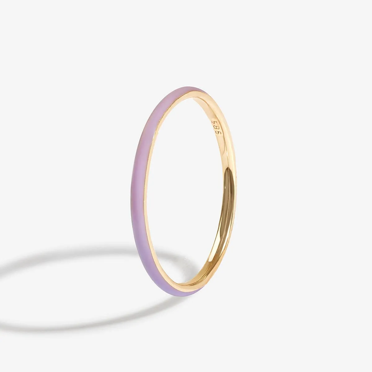 Oburu lavender enamel ring sold by Adornmonde product image thumbnail 3