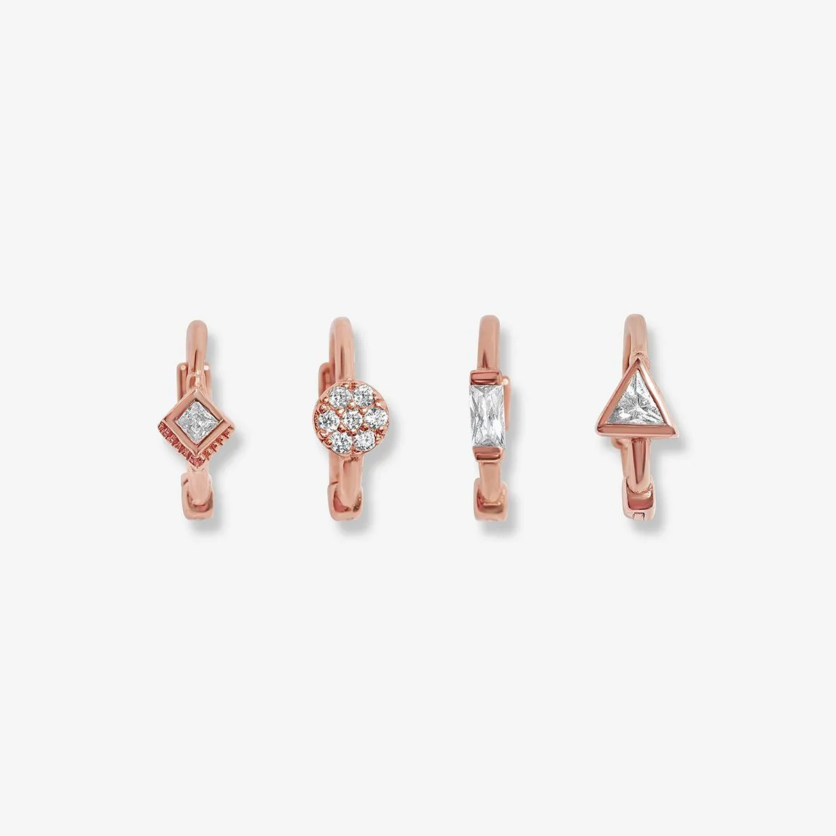 Rohe huggie earring set sold by Adornmonde