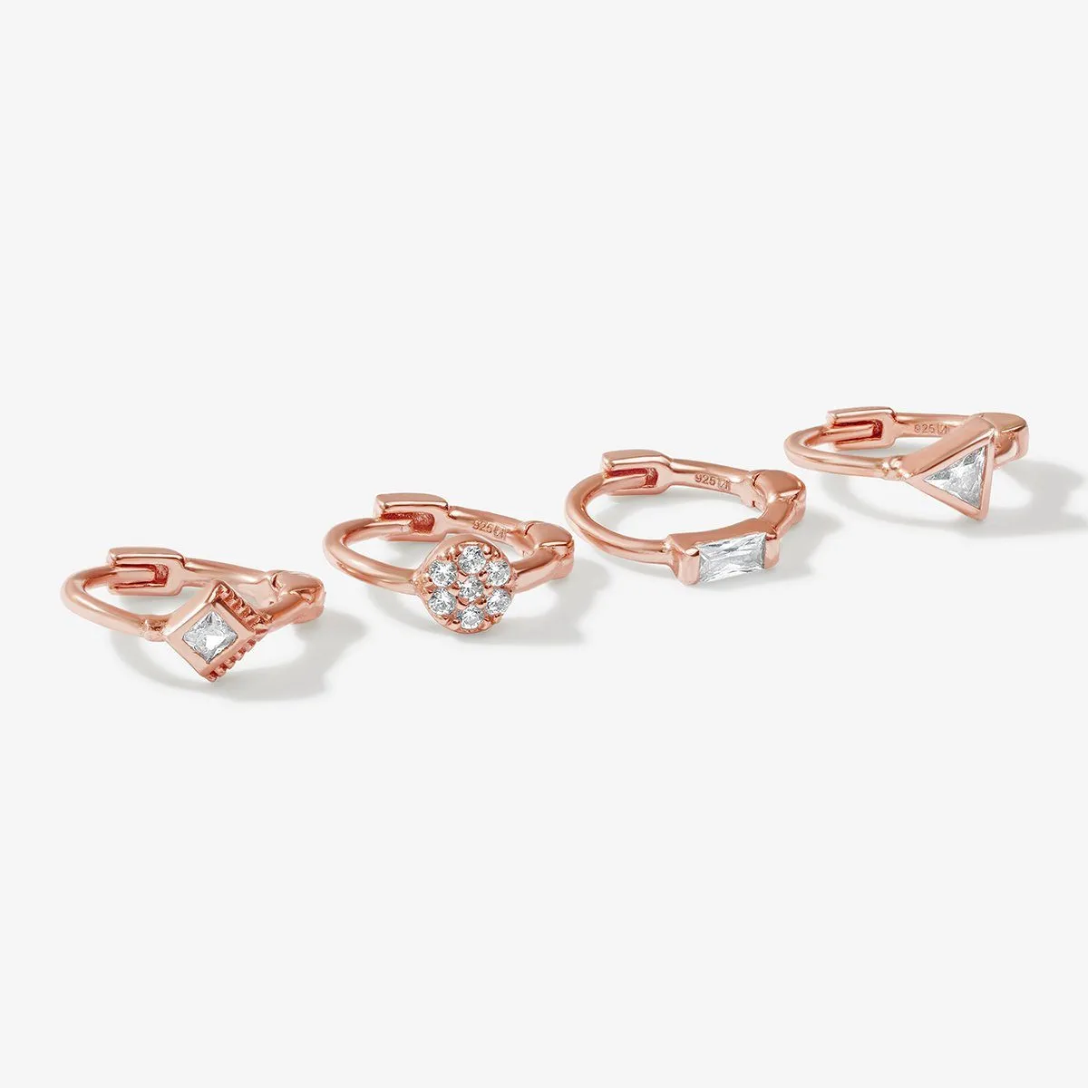 Rohe huggie earring set sold by Adornmonde product image thumbnail 4