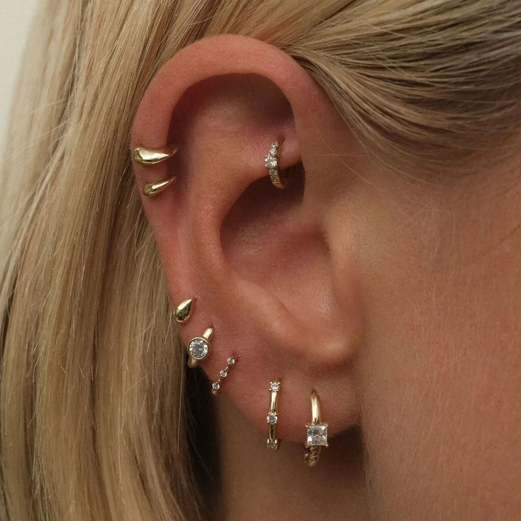 Cachi hoop earring sold by Adornmonde product image thumbnail 2