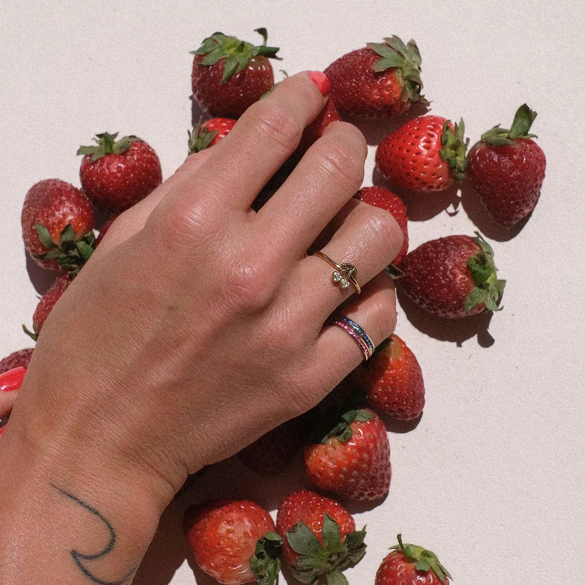 Barri cherry ring sold by Adornmonde product image thumbnail 2