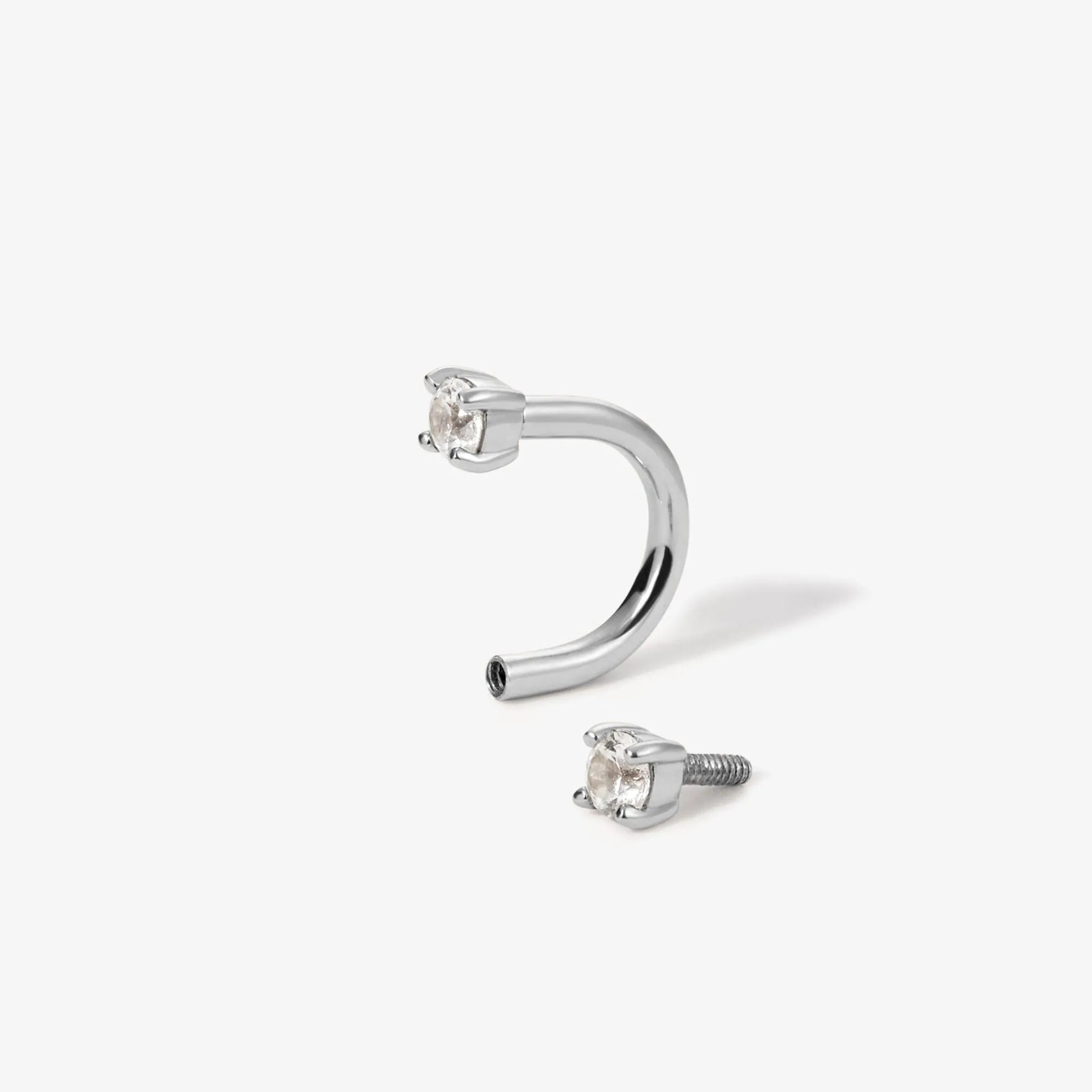 Frankie u hoop diamond piercing sold by Adornmonde product image thumbnail 5
