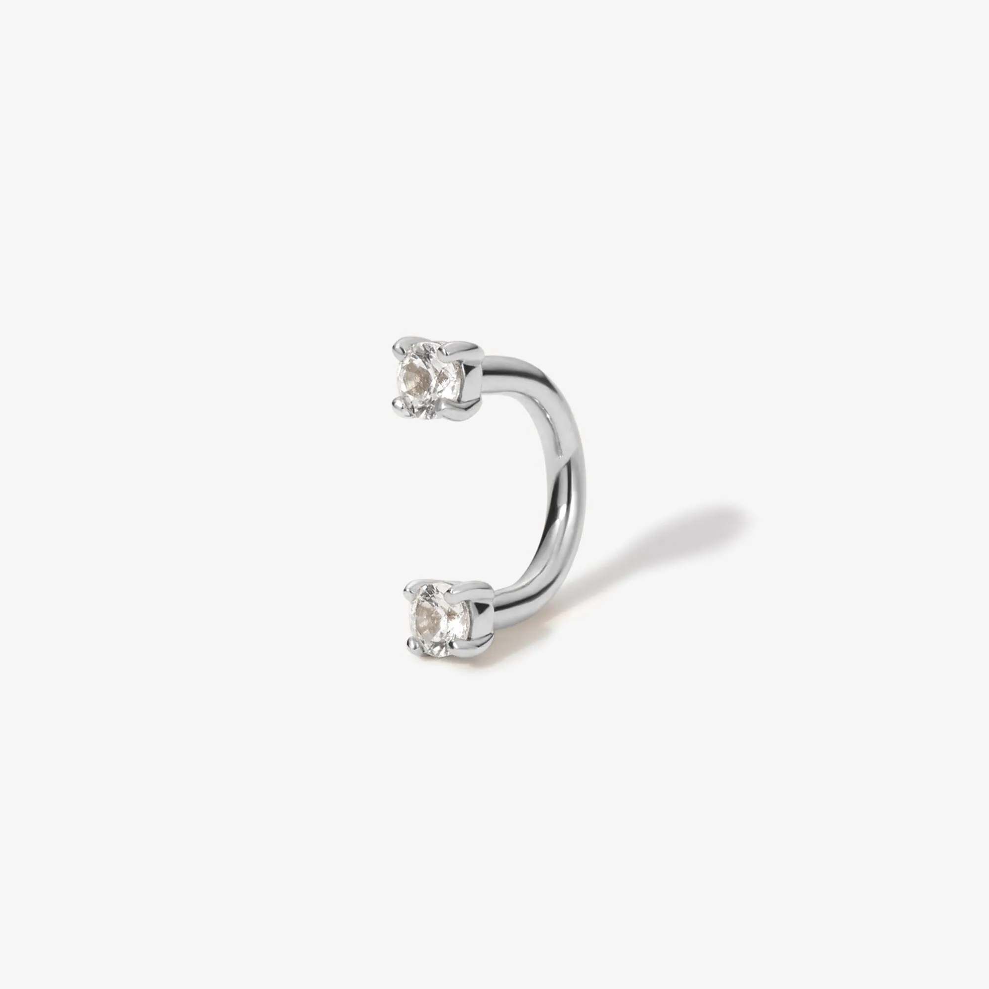 Frankie u hoop diamond piercing sold by Adornmonde product image thumbnail 3