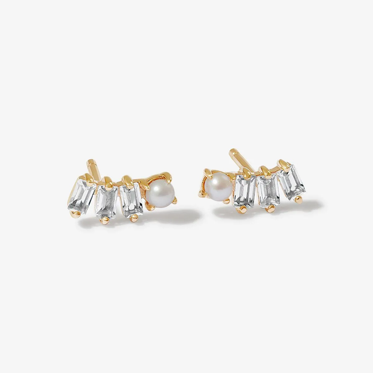 Jaxen stud earrings sold by Adornmonde product image thumbnail 3