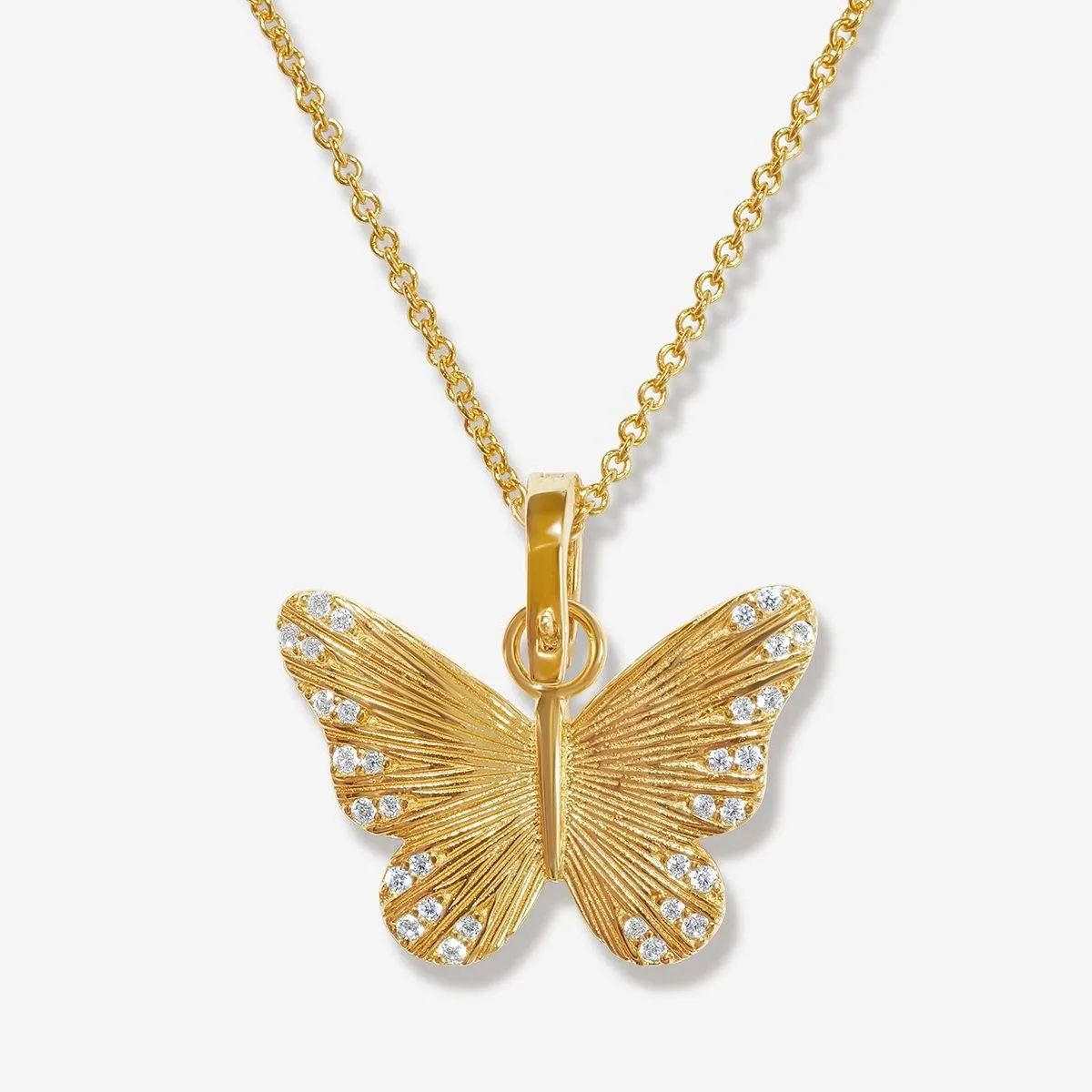 Pavel butterfly charm necklace sold by Adornmonde product image thumbnail 4
