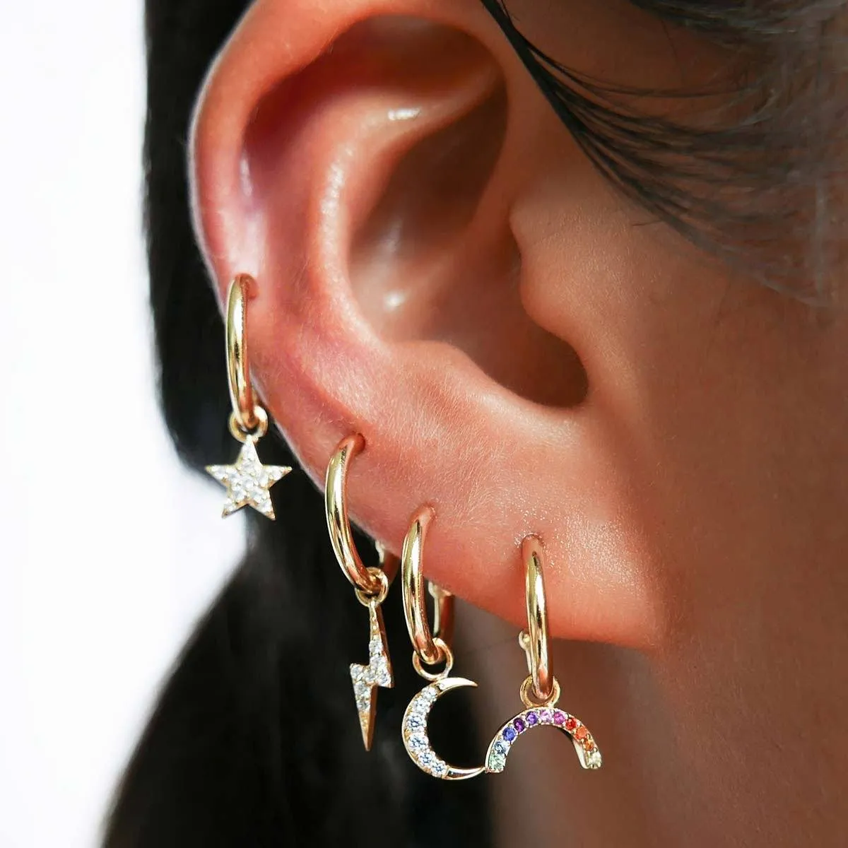 Alex rainbow earring set sold by Adornmonde product image thumbnail 2