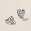 Boo heart mini huggie earrings sold by Adornmonde