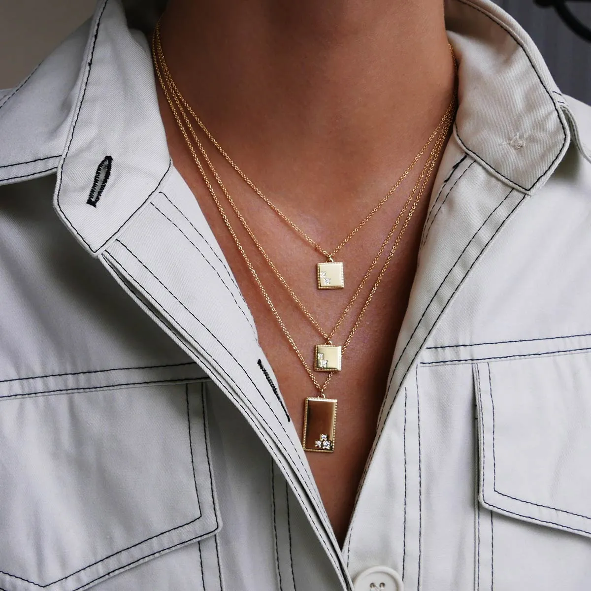 Rogan pendant necklace sold by Adornmonde product image thumbnail 2