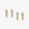 Heath huggie earring set sold by Adornmonde