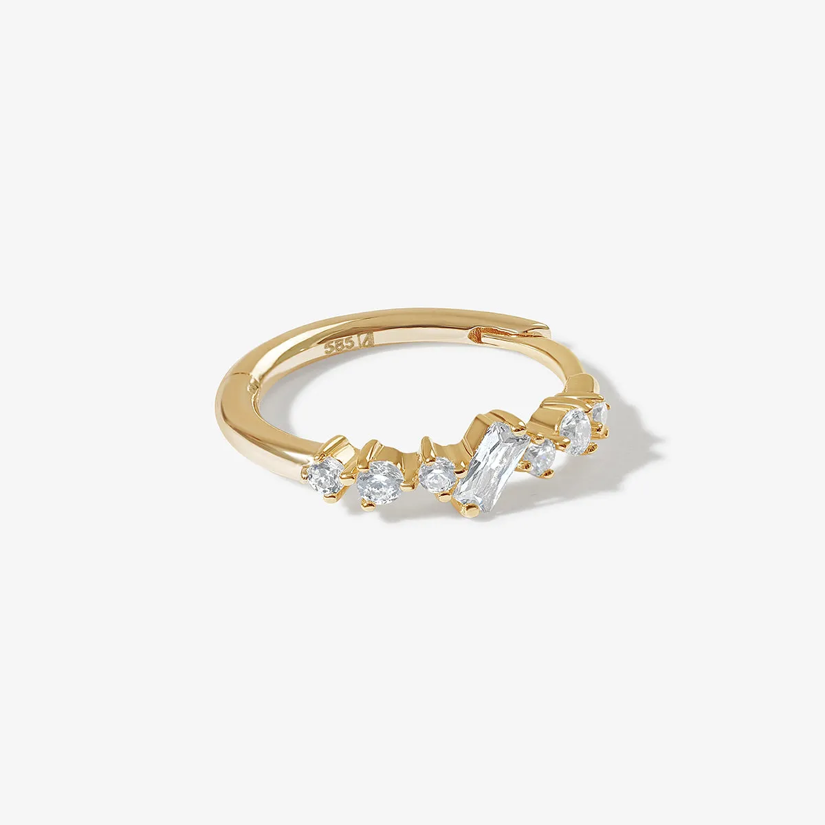 Leeor hoop earring sold by Adornmonde product image thumbnail 3