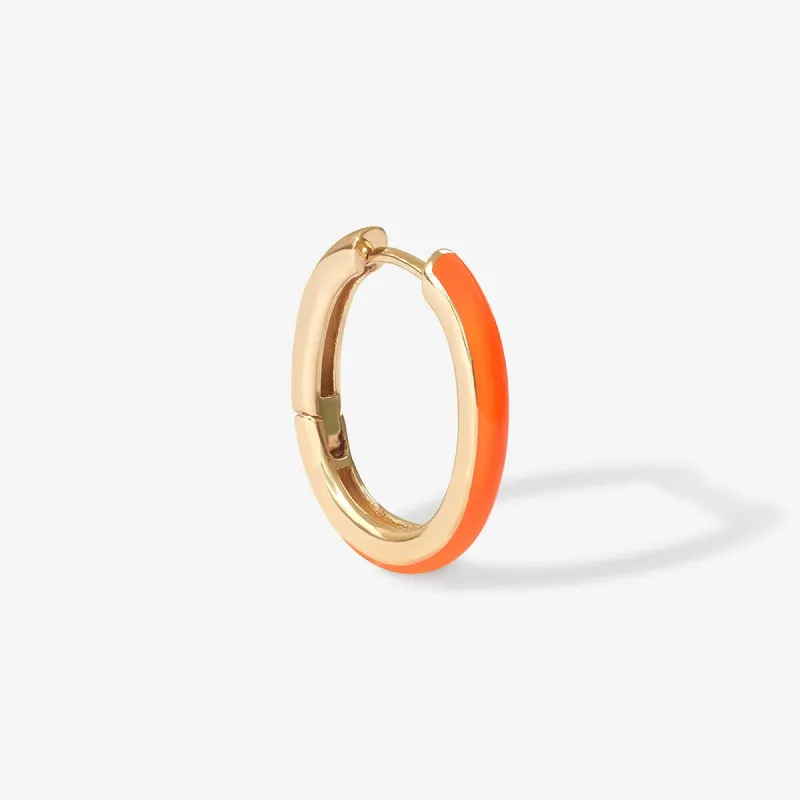 Yeong neon orange enamel hoop sold by Adornmonde