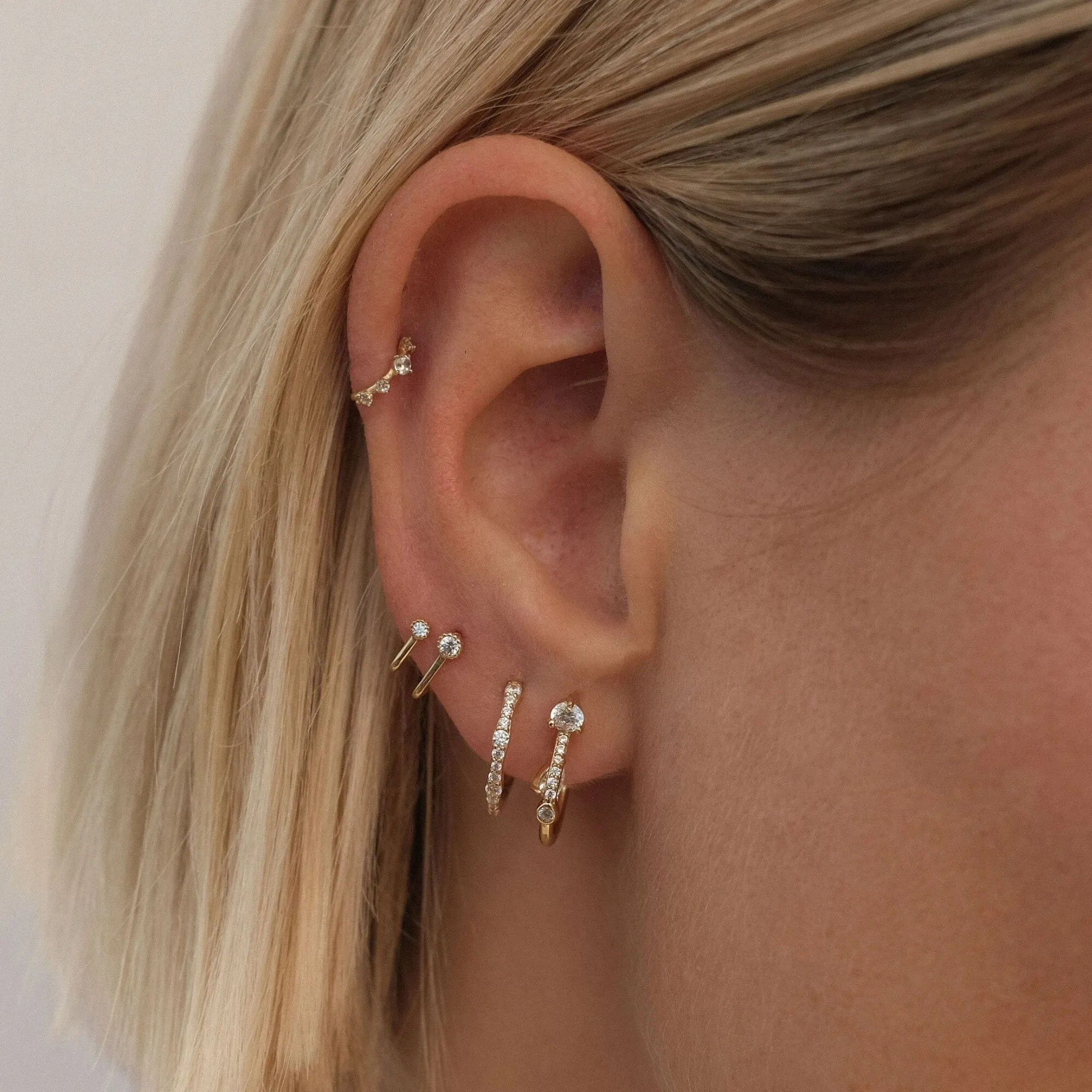 Wilder hoop earrings sold by Adornmonde product image thumbnail 2