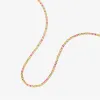 Nauman neon flat chain necklace sold by Adornmonde