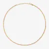 Nauman neon flat chain necklace sold by Adornmonde
